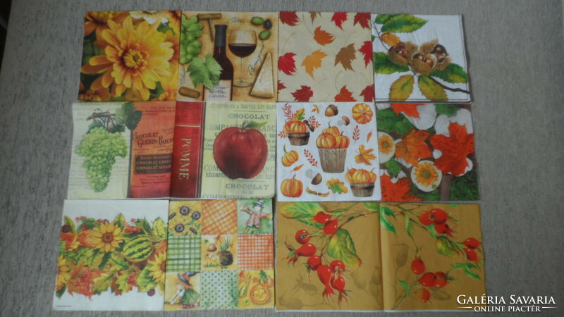 10 napkins autumn