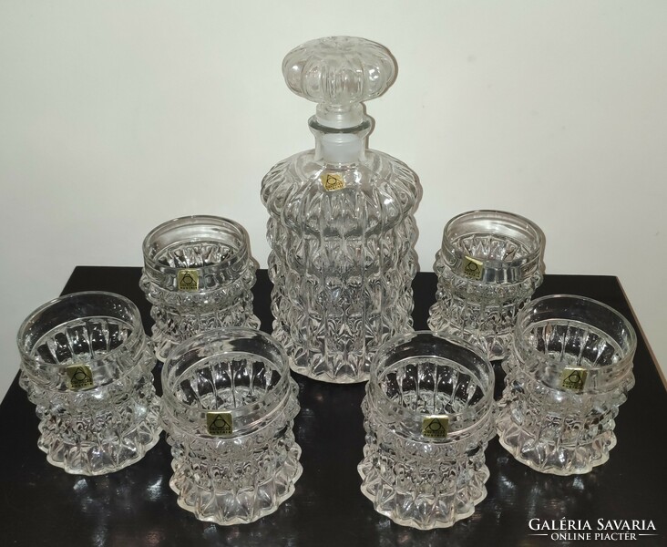 Oberglas austria whiskey crystal set