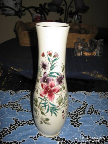 Zsolnay vase with orchid pattern, 26 cm