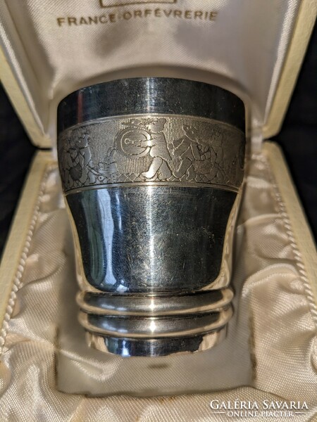 Silver-plated baptismal cup