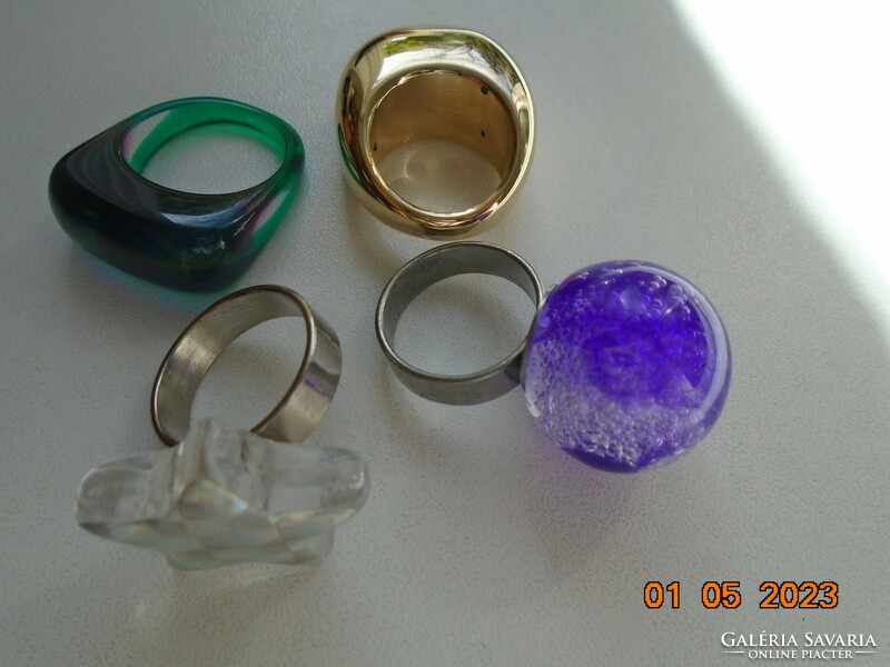 Brand new 4 vintage rings from the 70's and 80's