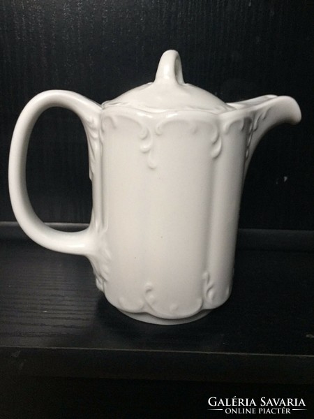 Rosenthal - classic rose - white coffee/tea pot with indigo pattern