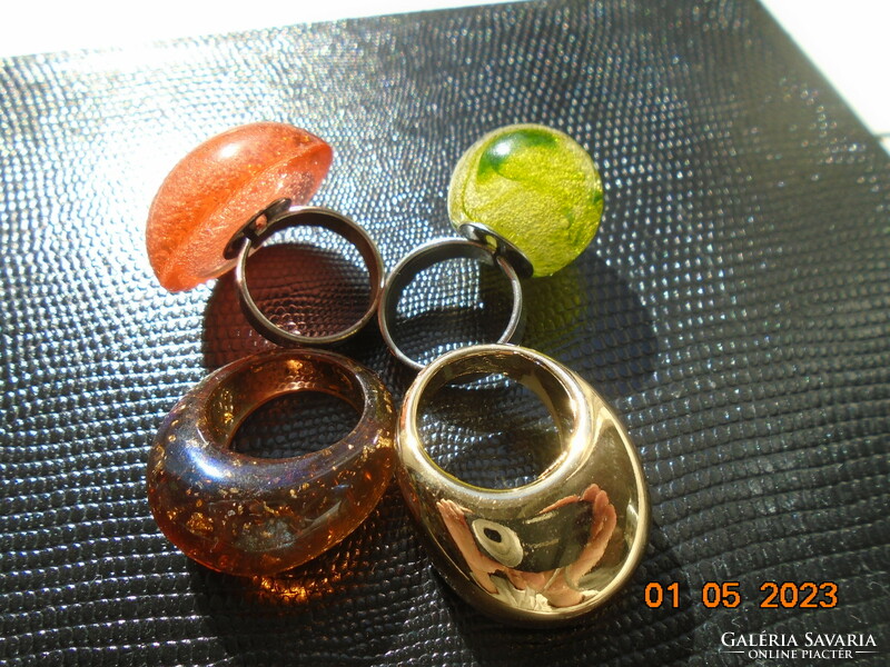 Brand new 4 vintage rings from the 70s-80s