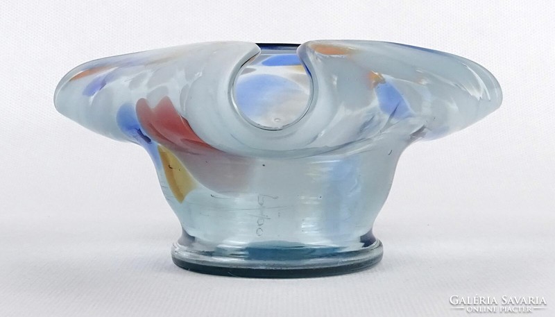 1M915 old flawless Murano artistic blown glass ashtray 7 x 15 cm