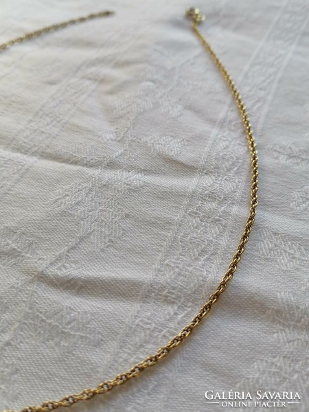 Twisted 18k gold necklace 50 cm
