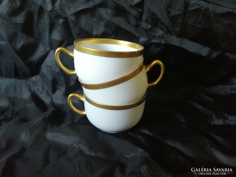 Antique Rosenthal porcelain teacups with fischer emil mark