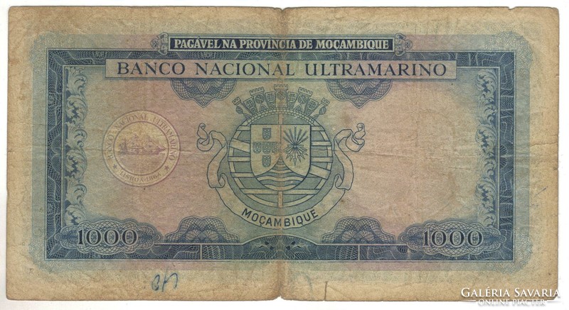 1000 escudos 1953 Mozambik 2.
