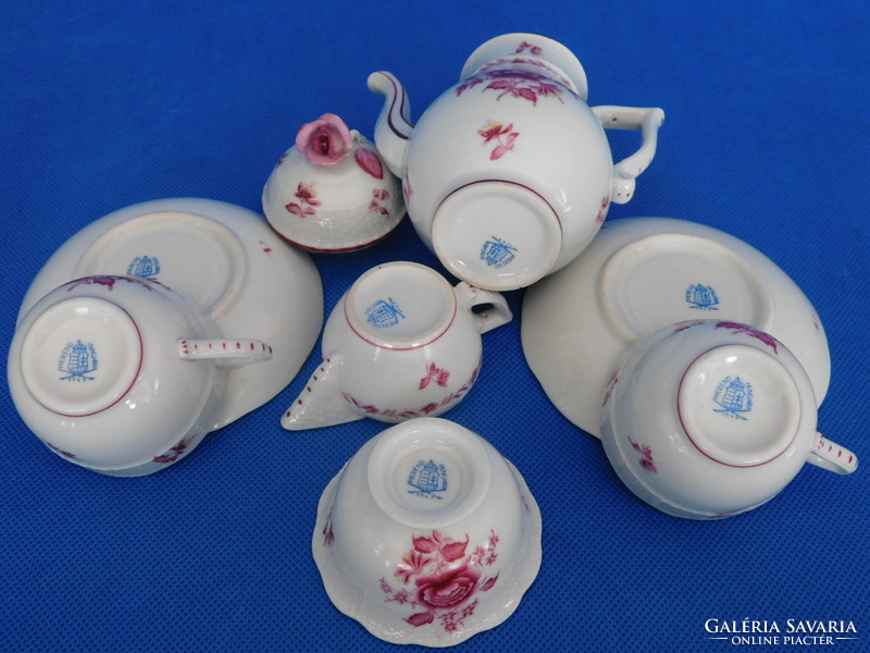 Herend 1943 antique nanking bouquet pattern 2-piece coffee set