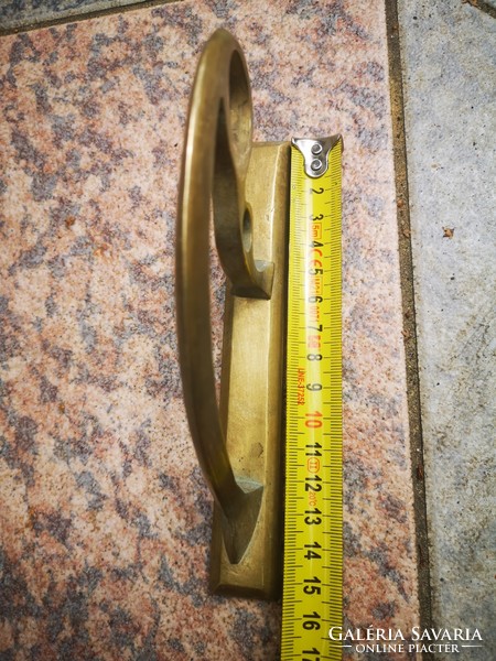 Antik szecessziós függöny karnis,  törülköző tartó konyharuha tartó 2db rézből  öntvény Szecesszió