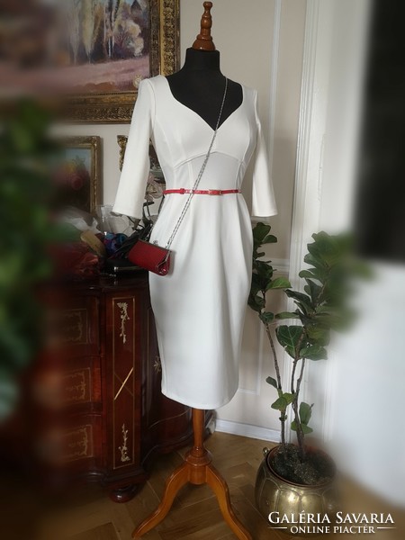 Asos 38 exclusive white casual dress, tulip skirt