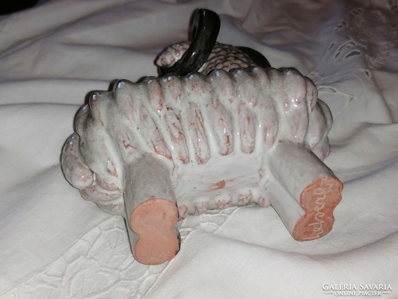 Margit Izsépy modern ceramic ram figurine