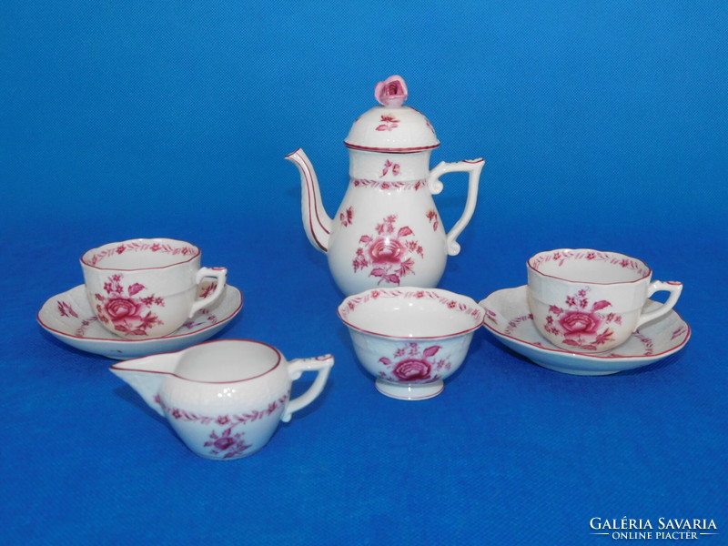 Herend 1943 antique nanking bouquet pattern 2-piece coffee set