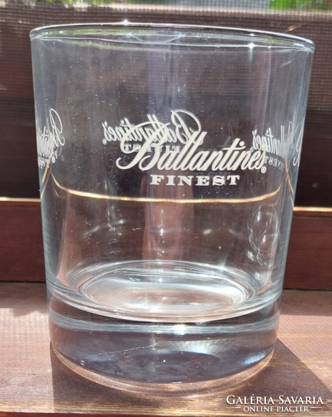 Ballantines whiskey glass, set of 2+1 pieces