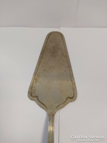Antique alpaca cake spoon
