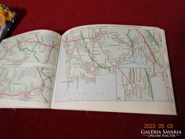 A Szovjetúnió vasútvonalai, részletes térkép. Jókai.