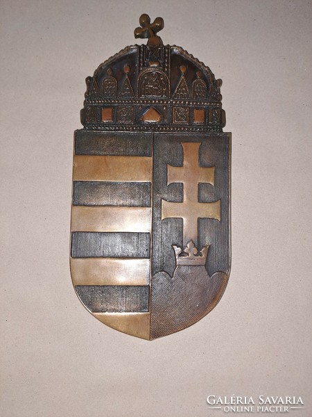 Larger copper Hungarian coat of arms!!