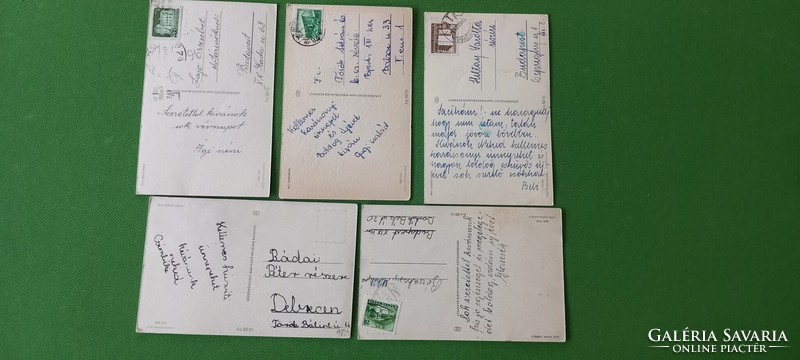 5 postcards