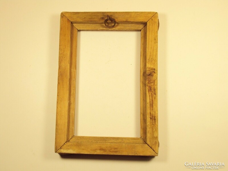 Old decorative gilded wooden picture frame - dimensions: 12 x 17.2 cm