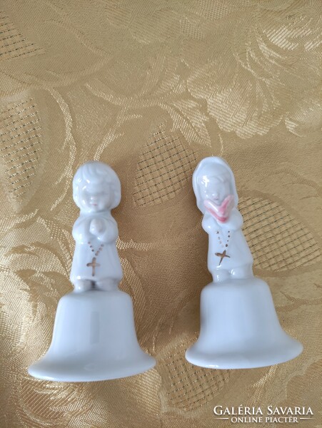 Two German porcelain bells