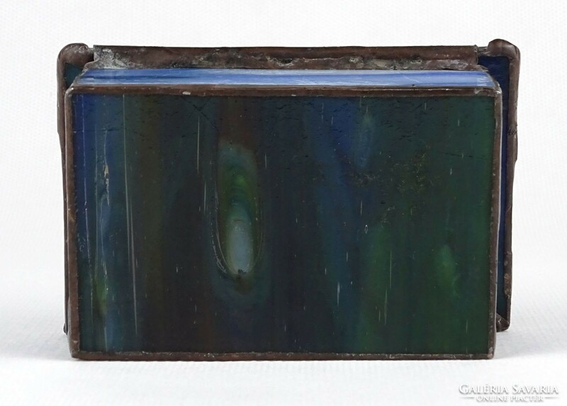 1M929 Gyönyörű ólomüveg ékszertartó doboz