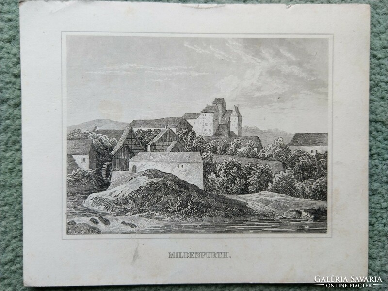 Mildenfurth. Eredeti acelmetszet ca.1835