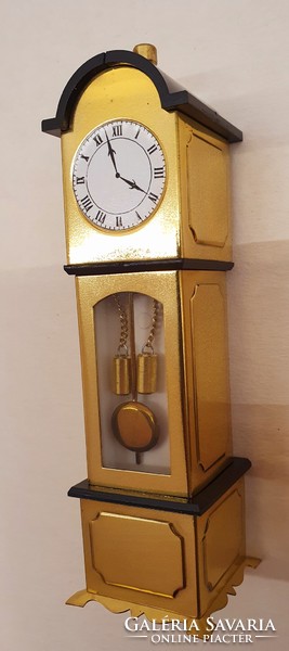Copper standing clock, miniature, baby room furniture