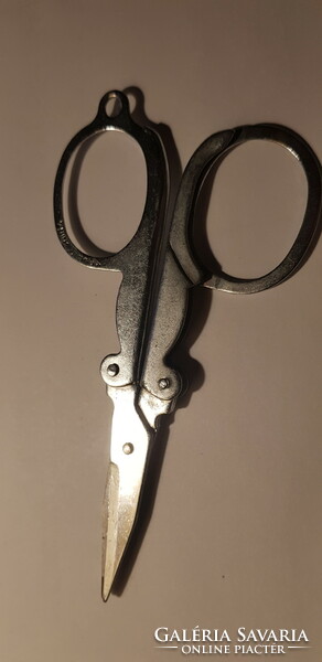 Retro metal folding scissors, tool
