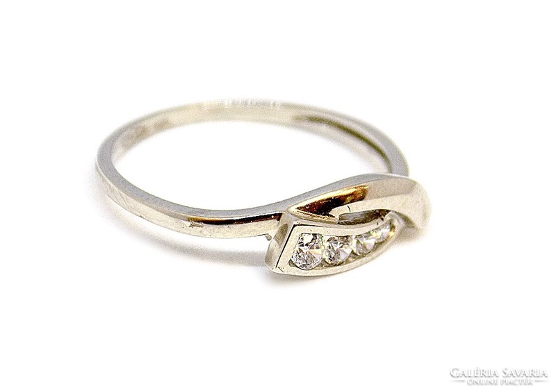 White gold stone ring (zal-au105867)