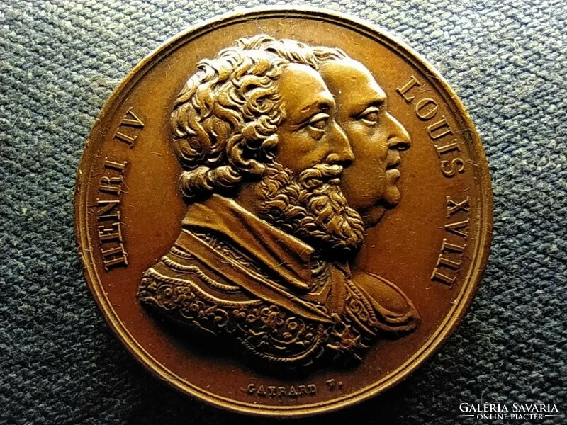 Henry IV and Louis XVIII medal (id69402)