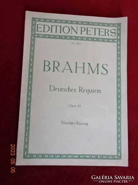BRAHMS - Deutsches Requien - Opus 45. Jókai.