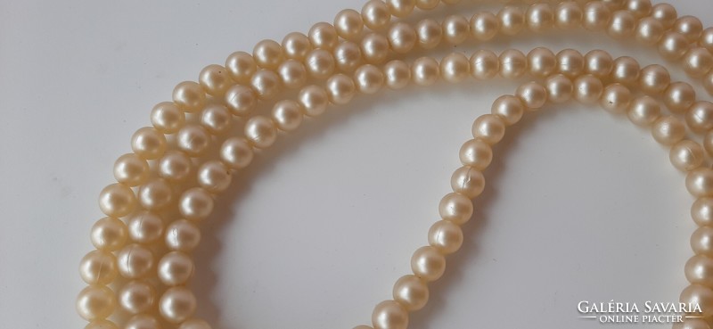 Vintage mother-of-pearl plastic string, extra long