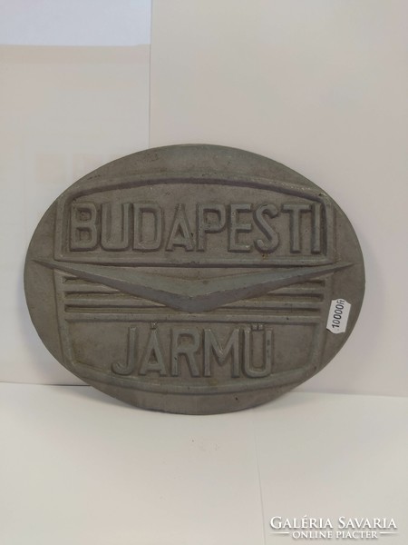 Retró "Budapesti  Jármű" embléma