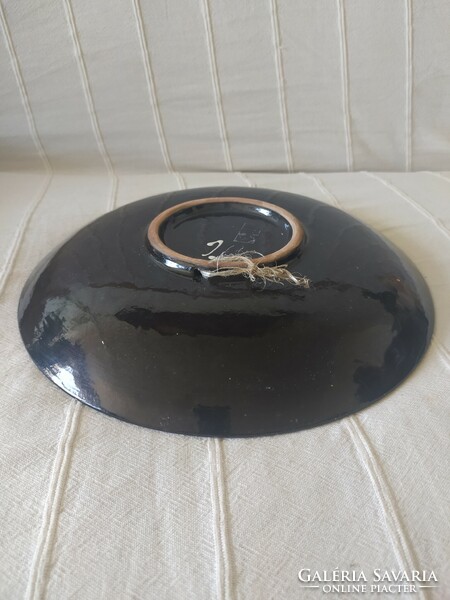 Applied art decorative bowl - rarer, collector's item, marked, flawless, 30 cm