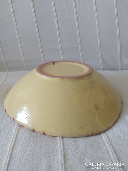 Pesthidegkút: ceramic decorative bowl, rare, collector's item, flawless, 29 cm