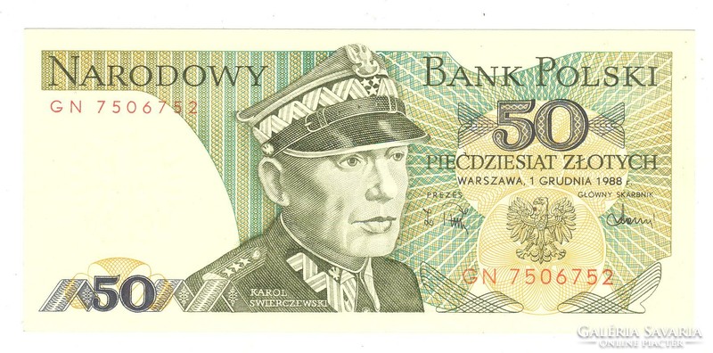 50 zloty zlotych 1988 Lengyelország 2.