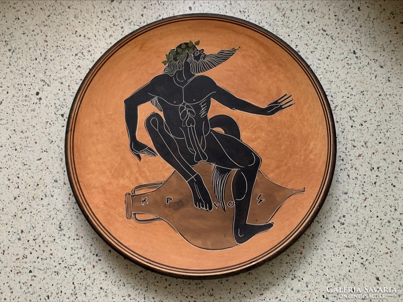 Görög kerámia tányér, Hand made