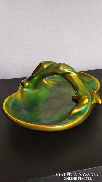 Lizard bowl, zsolnay