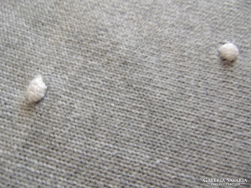 100 % pamut kötött babatakaró szürke alapon fehér pöttyös