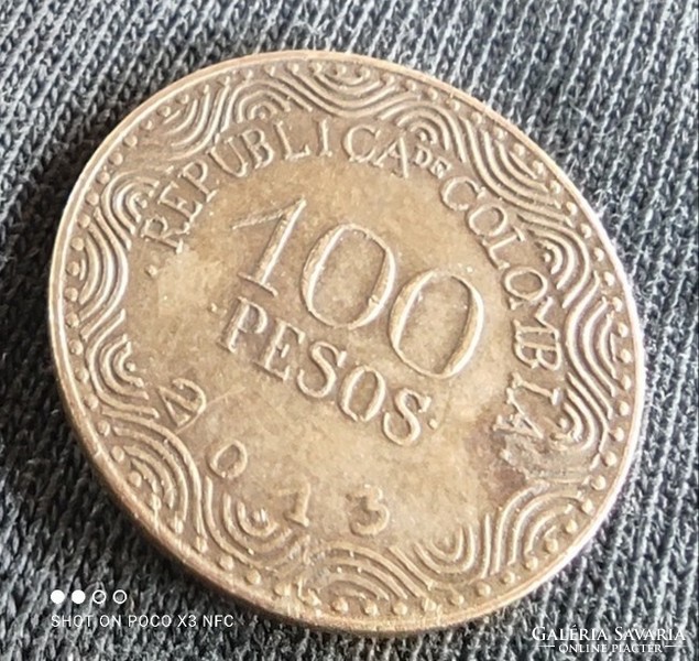 Kolumbia 2013. 100 pezo