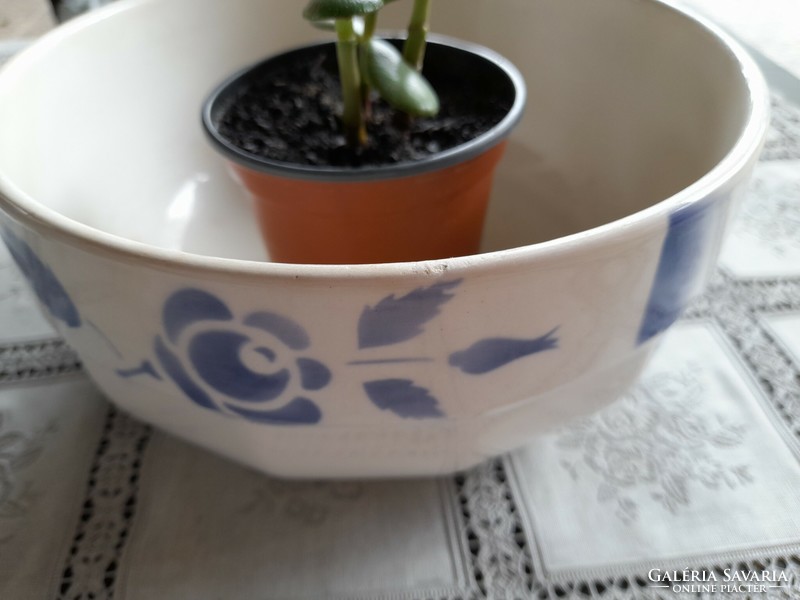 Granite blue rose bowl