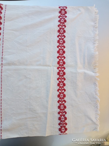 Old textile tablecloth