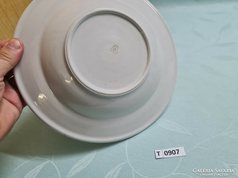 T0907 drasche flower pattern soup plate 1 piece 24 cm
