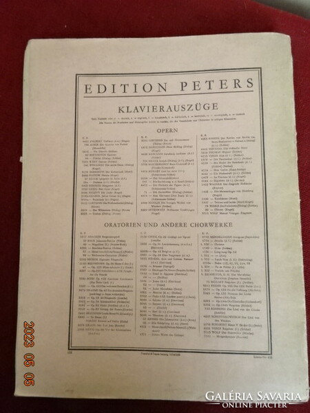 SMETANA die verkaufte braut. Klavier = Auszug. 1 - 274 oldal. Jókai.