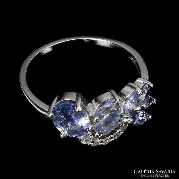 54 And real tanzanite 925 sterling silver ring