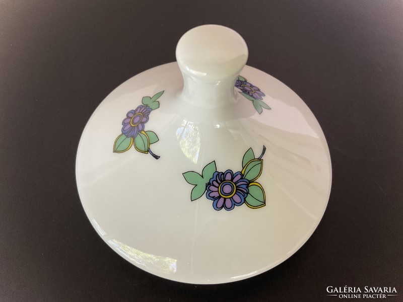 Alföldi hippie pattern teapot lid with purple flowers