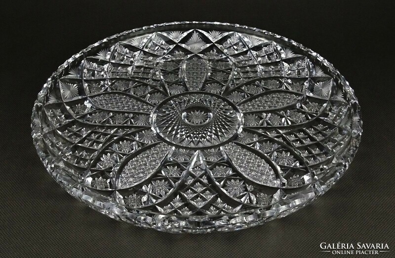 1M980 large cake serving plate crystal plate tray 28 cm