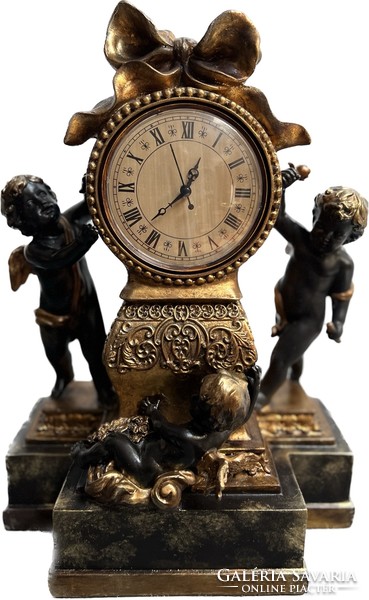 Antique style putto table clock