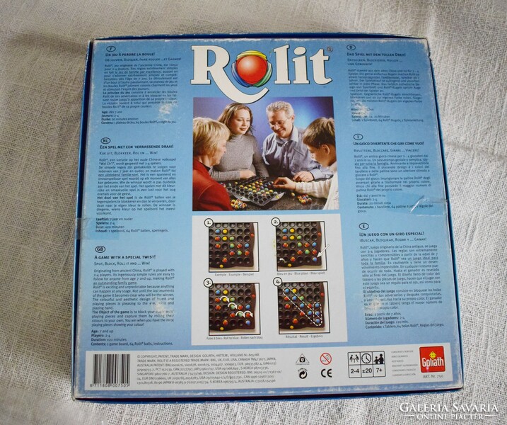 Régi társasjáték Rolit Góliát retro játék