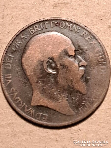 1907 Anglia VII. Edward bronz 1 Penny!