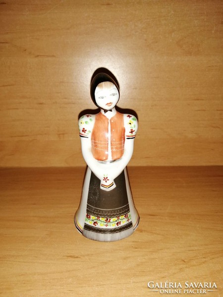 Ravenclaw porcelain girl figure in folk costume - 11 cm high (po-2)
